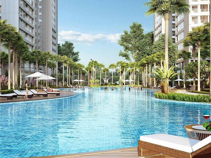 Bể bơi tại chung cư An Bình City