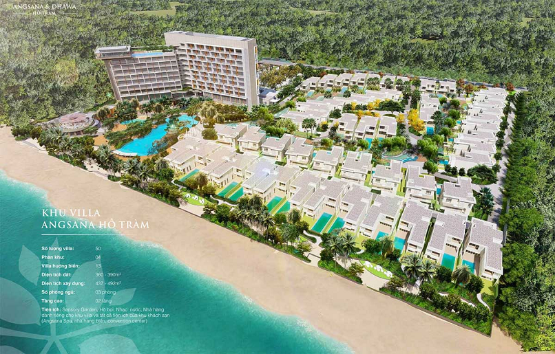 Dự án bất động sản cao cấp Angsana Residences Hồ Tràm